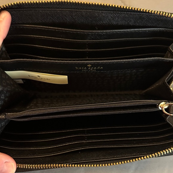 Kate Spade Black Zip-Around Wallet - Picture 3 of 3